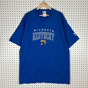 Kentucky Wildcats Vintage T Shirt Size XL Blue Stitched Logo Pro Player USA Made
